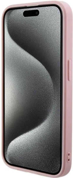 Etui Guess Saffiano Iridescent Script do Apple iPhone 14 Pro Pink (GUHCP14LPSAIRSP) - obraz 5