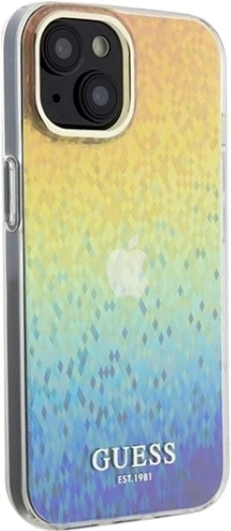 Etui Guess IML Faceted Mirror Disco Iridescent do Apple iPhone 15/14/13 Multicolor (GUHCP14SHDECMI) - obraz 4