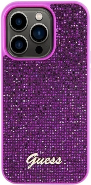 Панель Guess Disco Metal Script для Apple iPhone 14 Pro Max Fuchsia (GUHCP14XPMSDGSF) - зображення 3