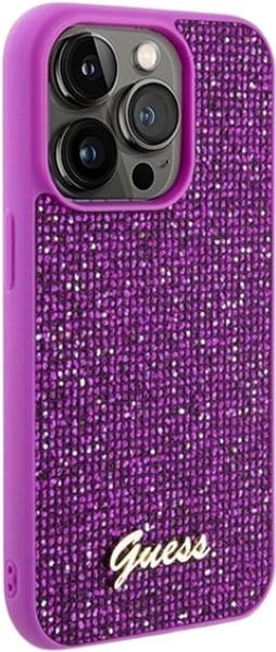 Панель Guess Disco Metal Script для Apple iPhone 14 Pro Max Fuchsia (GUHCP14XPMSDGSF) - зображення 4