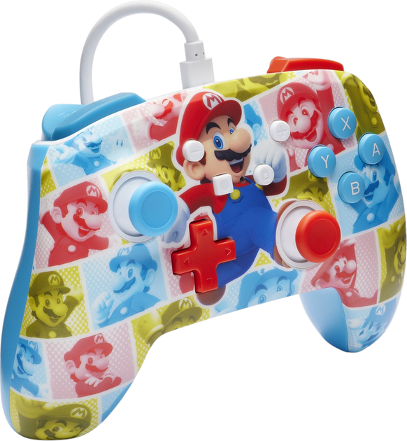 Контролер PowerA Enhanced Wired Controller for Nintendo Switch Mario Hero Reel (NSGP0282-01) - зображення 2