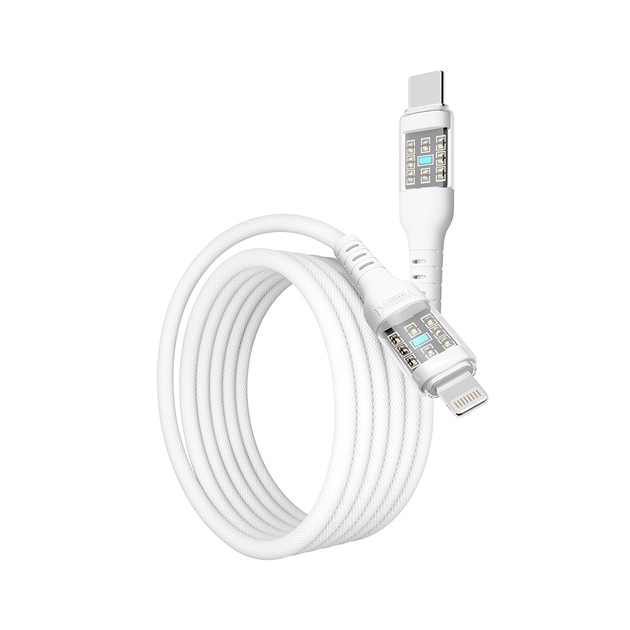 USB YOKI CYBER YK-CY23 Type-C to Lightning 30W 1.2m Белый - изображение 5