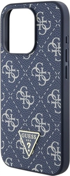 Панель Guess 4G Triangle Metal Logo для Apple iPhone 15 Pro Blue (GUHCP15LPG4GPB) - зображення 6
