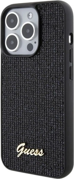 Панель Guess Disco Metal Script для Apple iPhone 15 Pro Black (GUHCP15LPMSDGSK) - зображення 2