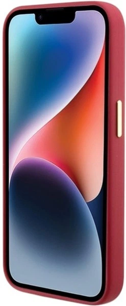Etui Guess Silicone Script Metal Logo & Frame do Apple iPhone 15 Pro Magenta (GUHCP15LSMBSLM) - obraz 5
