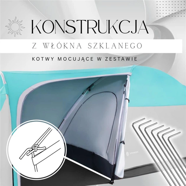 Namiot kempingowy Springos 345 x 185 x 125 cm PT029 (5907719481227) - obraz 19