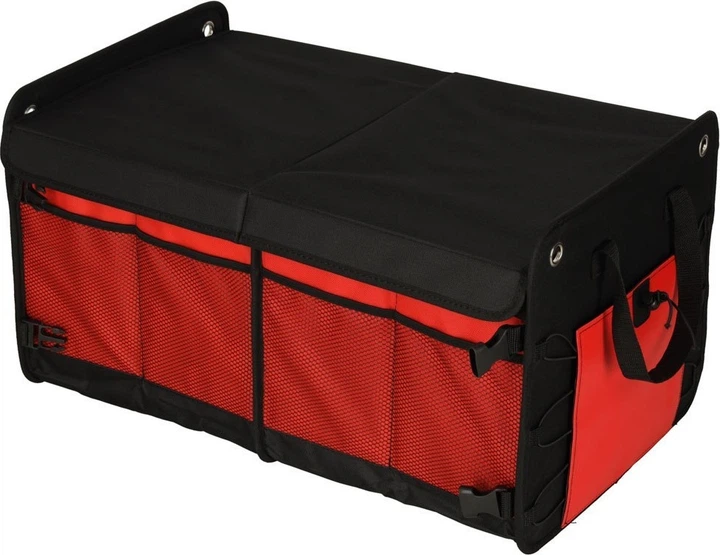 Автомобільний органайзер KIK для багажника 58 x 37 x 32 см Чорно-червоний (5903039766778) - зображення 1