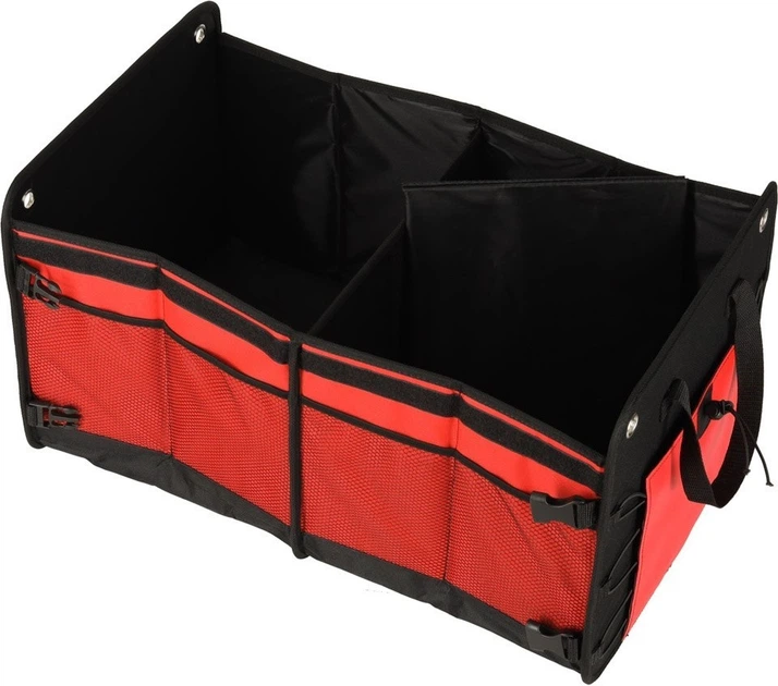 Автомобільний органайзер KIK для багажника 58 x 37 x 32 см Чорно-червоний (5903039766778) - зображення 5