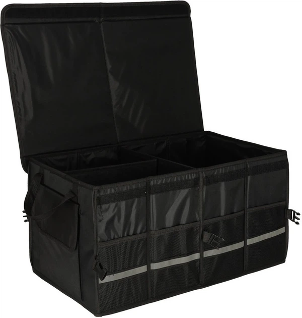 Автомобільний органайзер KIK для багажника з відбивачами 60 x 35 x 30 см Чорний (5903039766761) - зображення 3