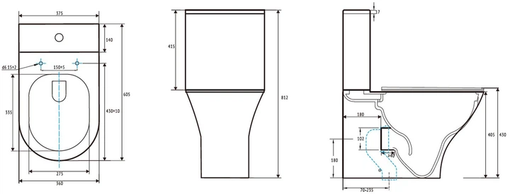 Унітаз Domoletti MT721BTW - зображення 6