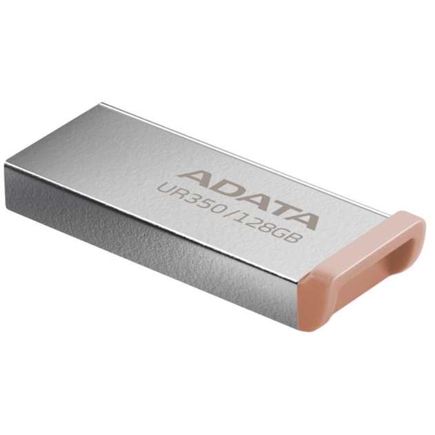 Флеш-накопитель USB 3.2 Gen 1 128ГБ, водо- и пылезащита, металл, серебристо-бежевый - изображение 3