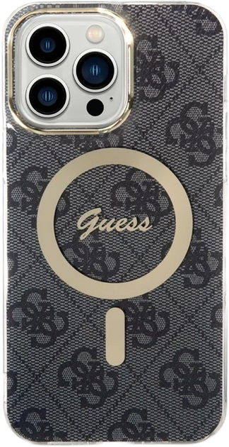 Панель Guess IML 4G MagSafe для Apple iPhone 15 Pro Black (3666339194567) - зображення 2