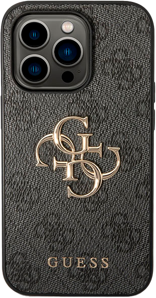 Панель Guess 4G Big Metal Logo для Apple iPhone 15 Pro Max Grey (3666339171575) - зображення 3
