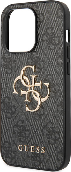 Панель Guess 4G Big Metal Logo для Apple iPhone 15 Pro Max Grey (3666339171575) - зображення 5