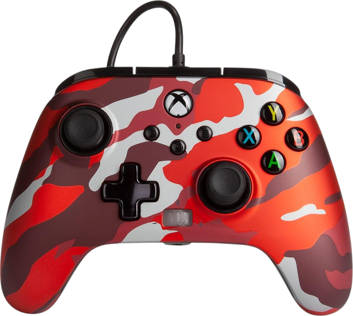Контролер PowerA Enhanced Wired Controller for Xbox Series X|S Red Camo (1518910-01) - зображення 1