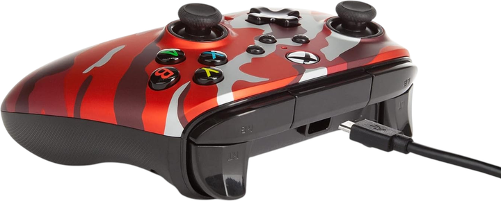 Контролер PowerA Enhanced Wired Controller for Xbox Series X|S Red Camo (1518910-01) - зображення 6