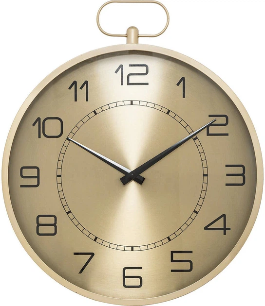 Настінний годинник Atmosphera Irina у кишеньковому типі 63 см Золотистий (3560232839467) - зображення 1