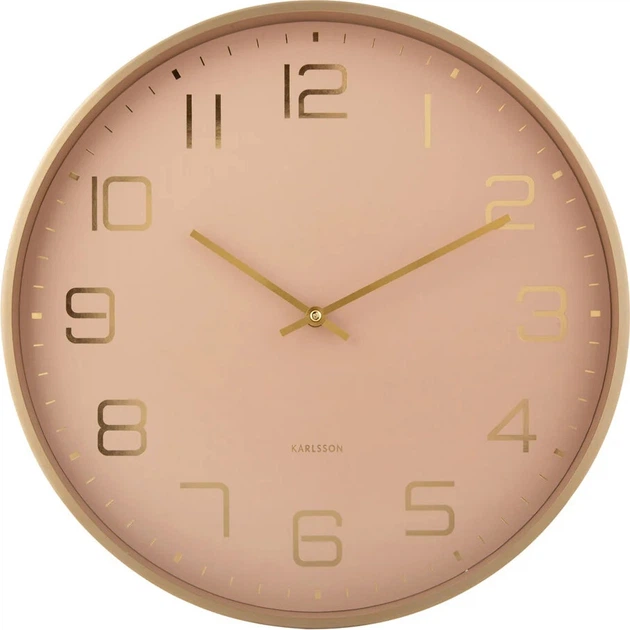 Zegar ścienny Karlsson Elegance Glow 40 cm Beżowy (8714302755477) - obraz 2
