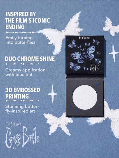Хайлайтер Мертвой Невесты SHEGLAM x Corpse Bride Beaming Butterfly Highlighter - изображение 4