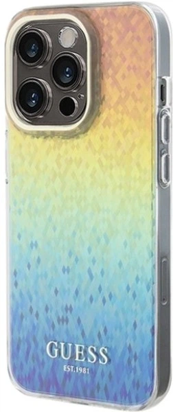 Панель Guess IML Faceted Mirror Disco Iridescent для Apple iPhone 15 Pro Max Multicolor (3666339172343) - зображення 2