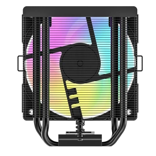 Кулер для процесора ID-Cooling SE-904-XT ARGB BLACK, алюміній/мідь, Intel: 1851/1700/1200/115x, AMD: AM5/AM4, 123х105х73 мм, 4-pin PWM, до 180 Вт, гідродинамічний підшипник - изображение 3
