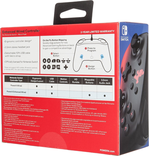 Контролер PowerA Enhanced Wired Controller for Nintendo Switch Mario Fade (1513568-01) - зображення 10