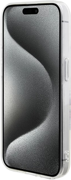 Панель Guess IML Flowers Wreatch MagSafe для Apple iPhone 15 Pro Transperent (3666339221720) - зображення 5