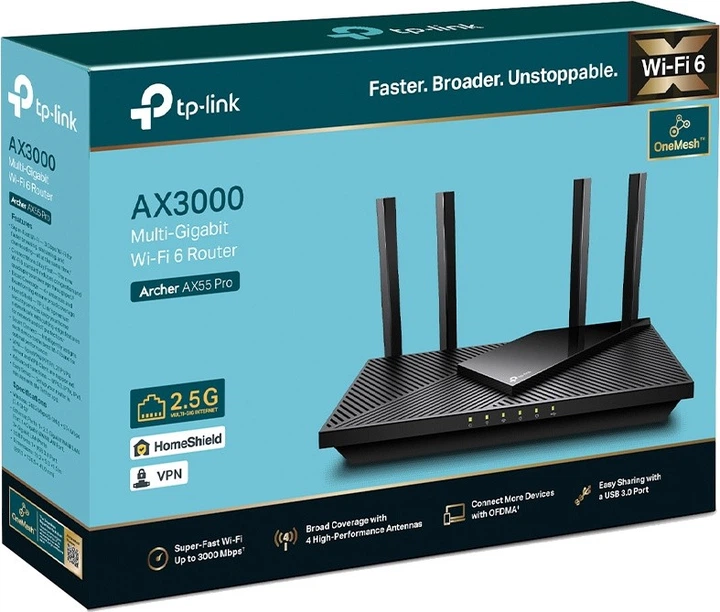 Router TP-Link Archer AX55 Pro (224B338003156) - Outlet - obraz 5
