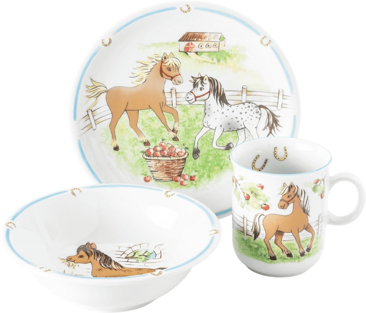 Zestaw naczyń Seltmann Weiden My Pony dla dzieci 3 elementy (4003106985659) (955555914219413) - Outlet - obraz 1