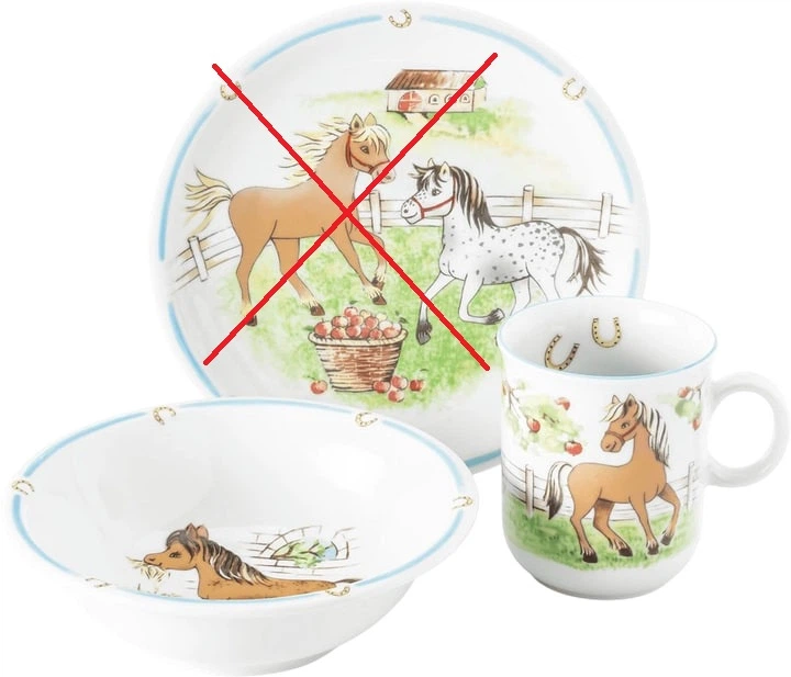 Zestaw naczyń Seltmann Weiden My Pony dla dzieci 3 elementy (4003106985659) (955555914219413) - Outlet - obraz 2