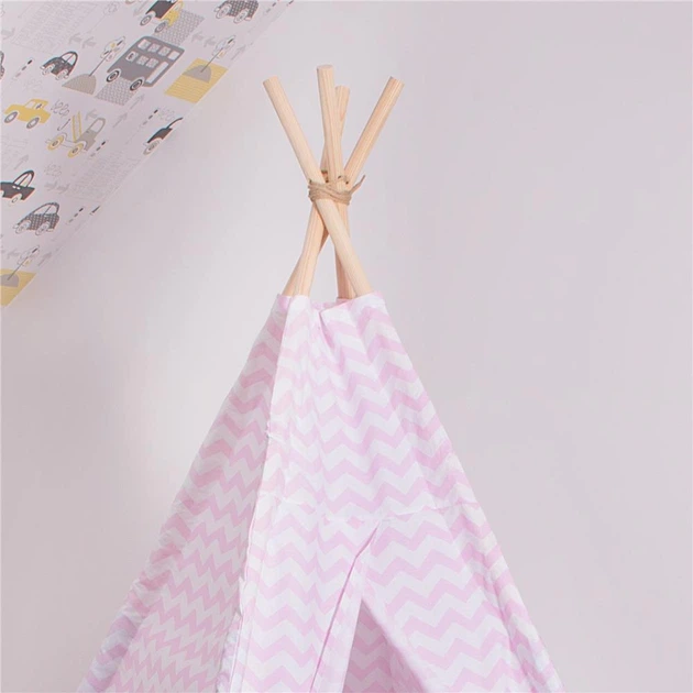 Вігвам для дітей LEAN Toys Зигзаг Соло Рожевий (5907719420004) - зображення 5