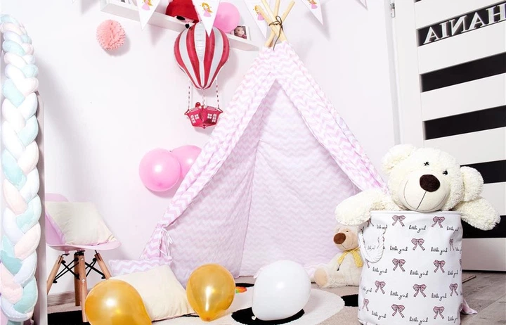 Вігвам для дітей LEAN Toys Зигзаг Соло Рожевий (5907719420004) - зображення 6