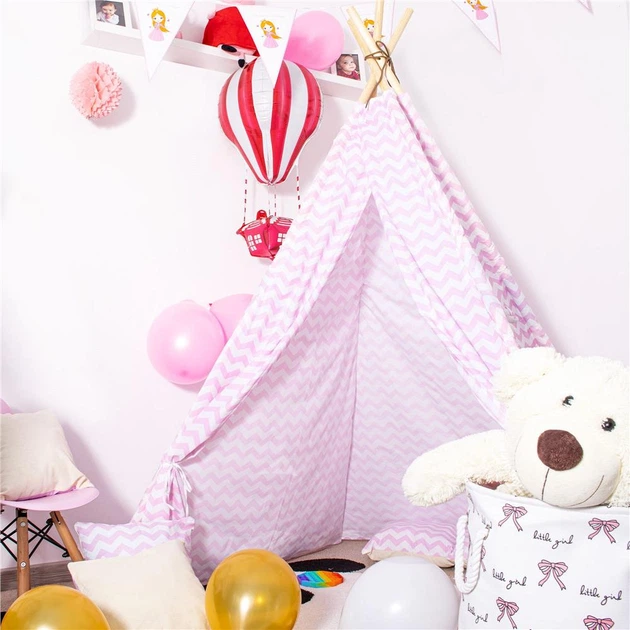 Вігвам для дітей LEAN Toys Зигзаг Соло Рожевий (5907719420004) - зображення 8