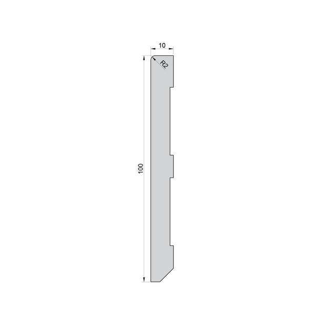 Плинтус накладной FSPRO 10100R2 МДФ 2,5 м Белый (P.MDF10100R2W) 1 м. п. - изображение 2