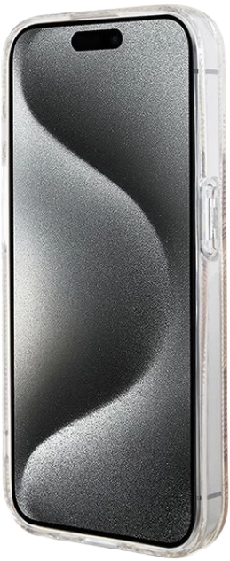 Панель Guess IML GCube MagSafe для Apple iPhone 15 Pro Brown (3666339222147) - зображення 5