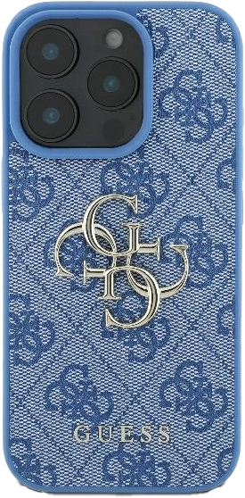 Панель Guess 4G Big Logo для Apple iPhone 16 Pro Blue (3666339327620) - зображення 3