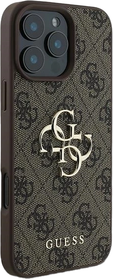 Etui Guess 4G Big Logo do Apple iPhone 16 Pro Brown (3666339327583) - obraz 4