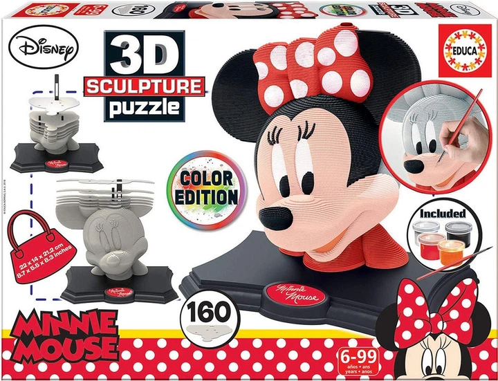 Puzzle 3D Educa Disney Minnie mouse 160 elementów 109538 (8412668179301) - obraz 1