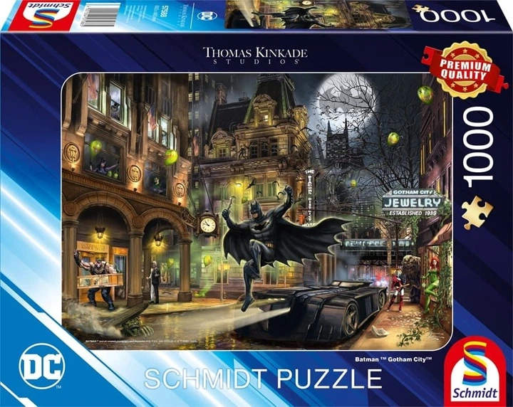 Puzzle Schmidt T.Kinkade Batman Gotham City 1000 elementów 113546 (4001504575885) - obraz 1