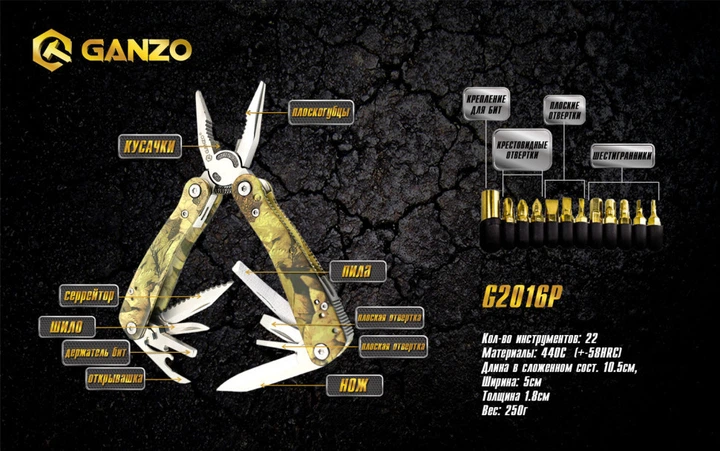 Multi Tool Ganzo G107 (G2016P) 4937956 - изображение 9
