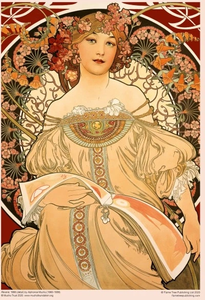 Пазл Flame Tree Альфонс Муха Мрія 1000 елементів FTJP016 (9781787550889) - зображення 2