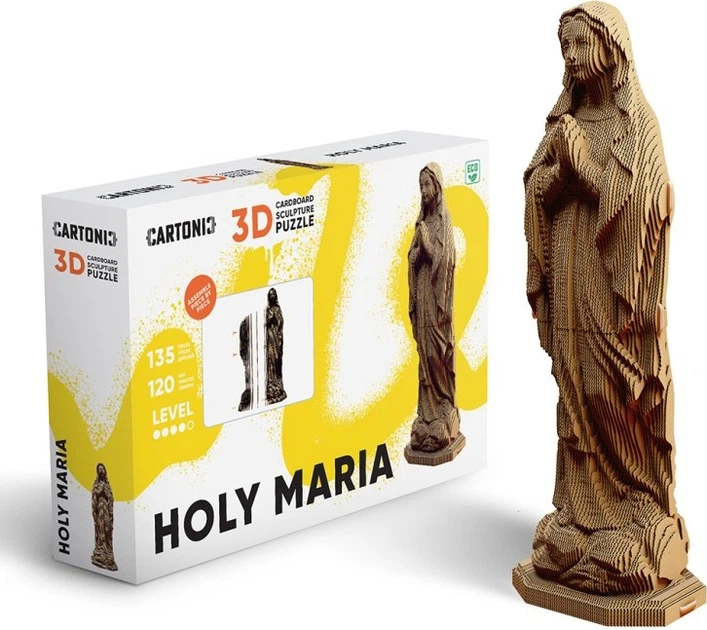Puzzle 3D kartonowe Cartonio Holy Maria 135 elementów 383845 (4820191134041) - obraz 2