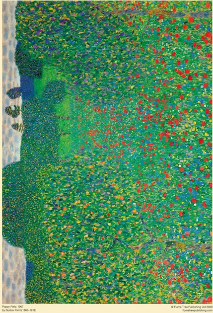 Puzzle Flame Tree Piatnik Gustav Klimt Pole maków 1000 elementów FTJP038 (9781787558823) - obraz 3