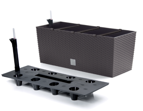 Skrzynka balkonowa Prosperplast Rato brązowa z wkładem 60 x 25 cm (73962-440) (5905197795164) - obraz 2