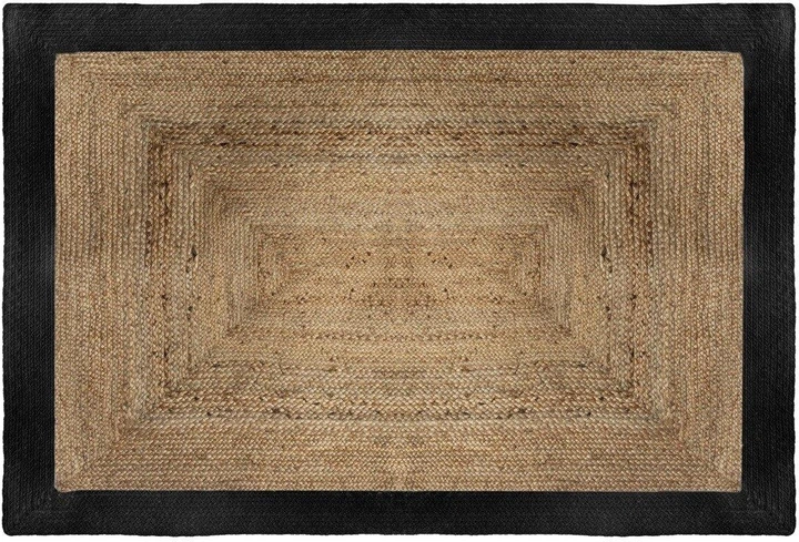 Dywan Atmosphera z juty prostokątny 120 x 170 cm Czarny (3560238695210) - obraz 1
