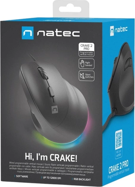 Mysz Natec Crake 2 Pro USB Black (NMY-2272) - obraz 11