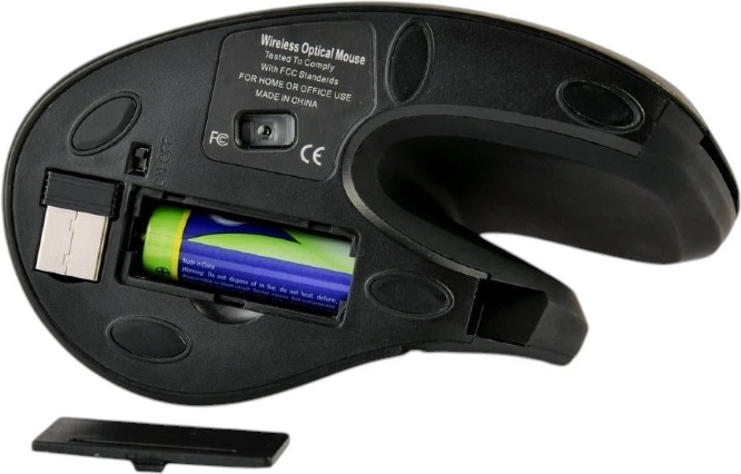 Mysz Gembird MUSW-ERGO-03 Wireless Black - obraz 6