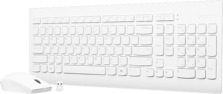 Zestaw bezprzewodowy Lenovo 510 Wireless Combo White (GX30W75336) - obraz 4