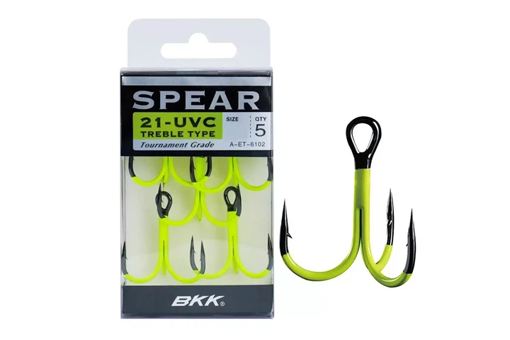 Тройные крючки BKK Spear-21 UVC №12 (7шт/уп) (6321003004) - Фото 1 Тройные крючки BKK Spear-21 UVC №12 (7шт/уп) (6321003004) - изображение 1