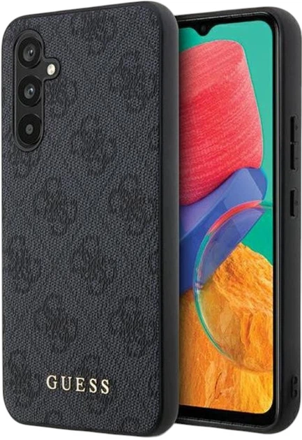 Etui plecki Guess 4G Metal Gold Logo do Samsung Galaxy S23 FE Grey (GUHCS23FEG4GFGR) - obraz 1